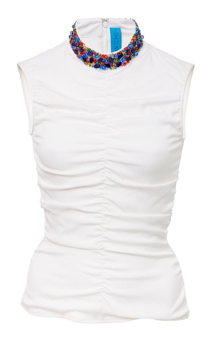 Jonathan Cohen The Sasha Beaded Collar Top