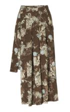 Preen By Thornton Bregazzi Asymmetric Pleated Skirt