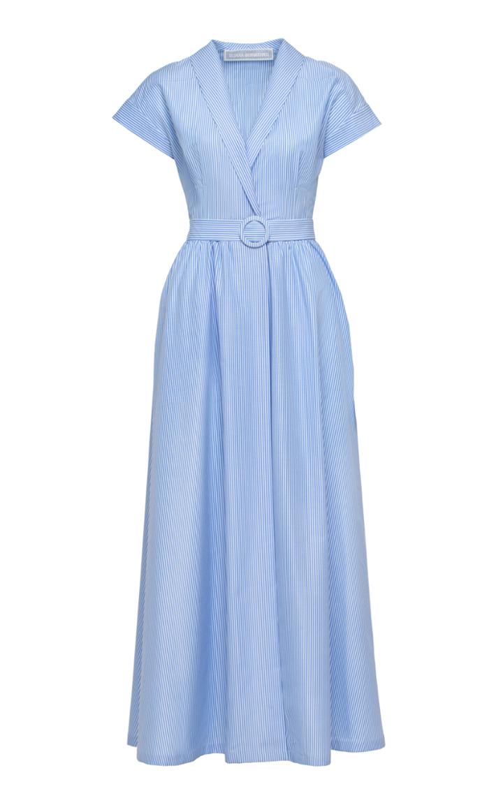Ulyana Sergeenko Demi Couture Short Sleeve Wrap Dress