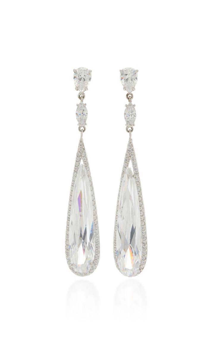 Anabela Chan Shard 18k White Gold Vermeil Diamond Earrings