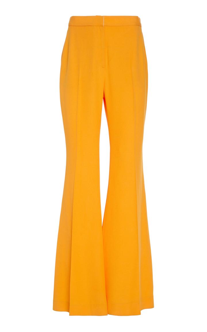 Rosetta Getty High-rise Flared Satin Trousers