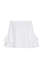 Caroline Constas Off-the-shoulder Cotton Blouse