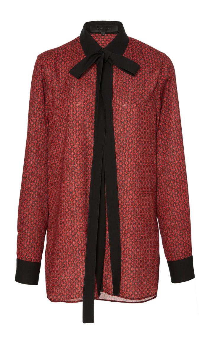 Elie Saab Neckline Tie Top