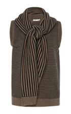 Isa Arfen Sleeveless Wrap Sleeves Sweater