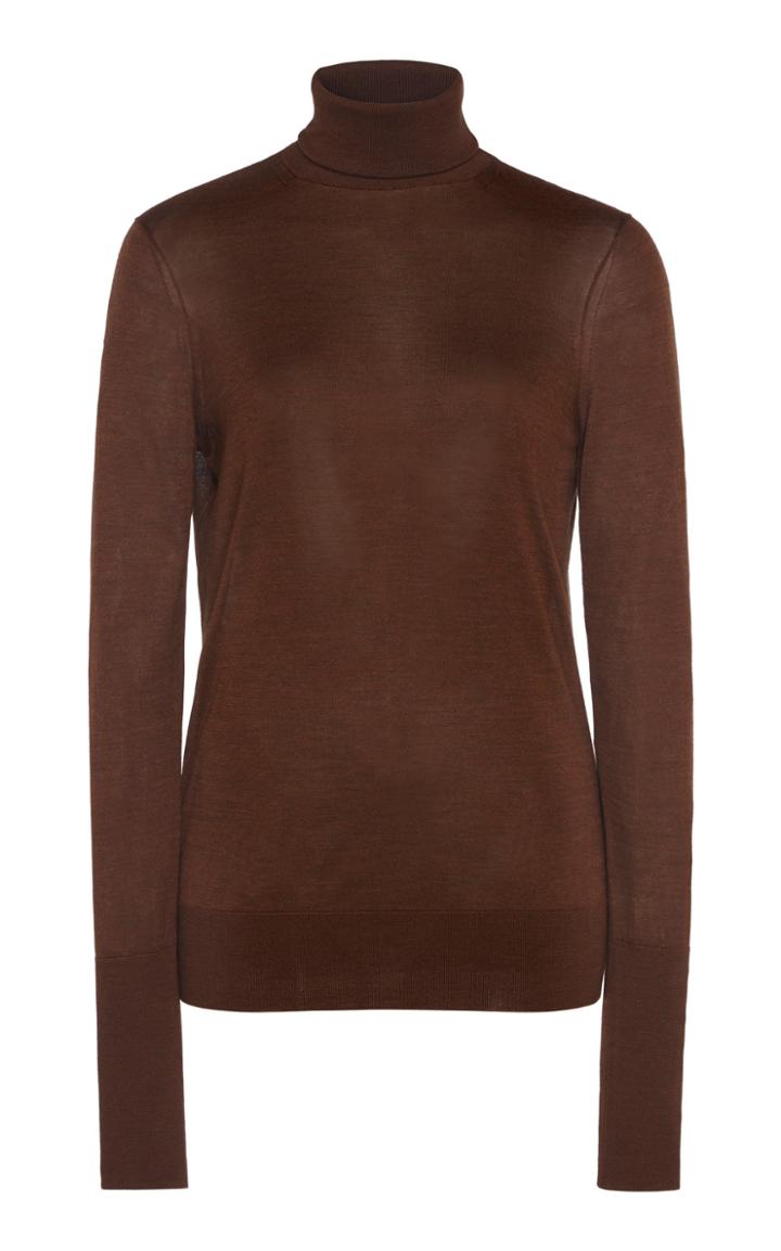 Moda Operandi Victoria Beckham Silk Turtleneck Top Size: Xs