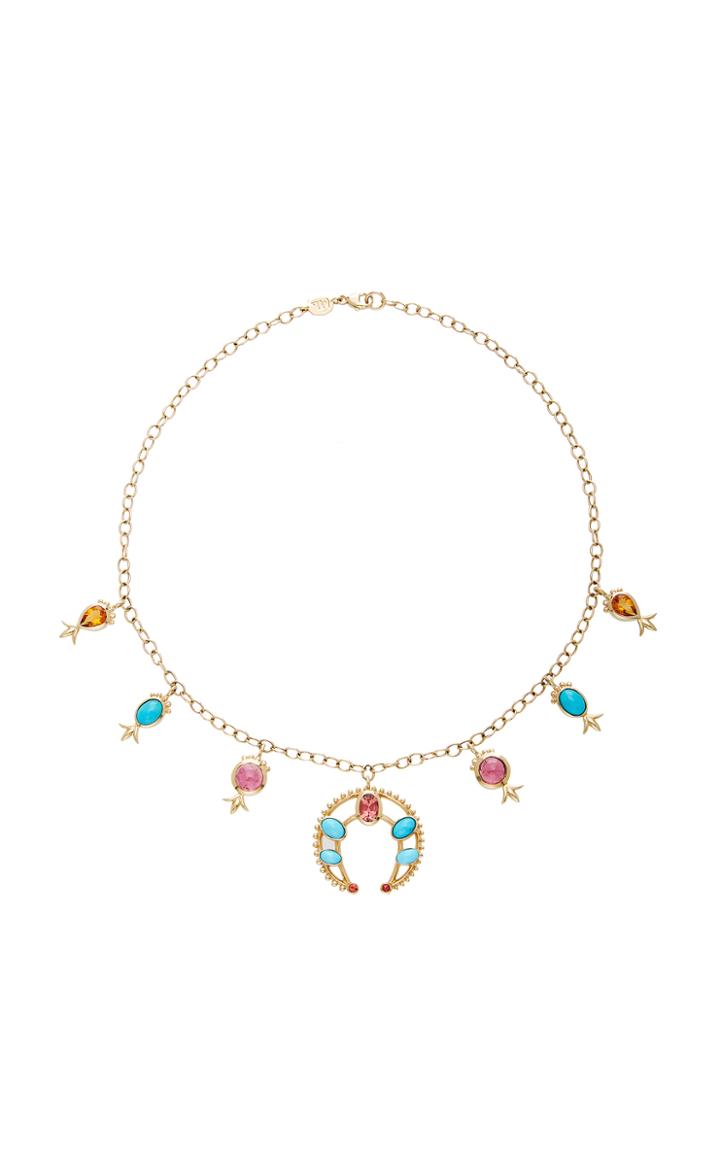 Marlo Laz Squash Blossom Necklace