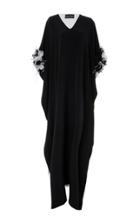 Christian Siriano Feathered Caftan