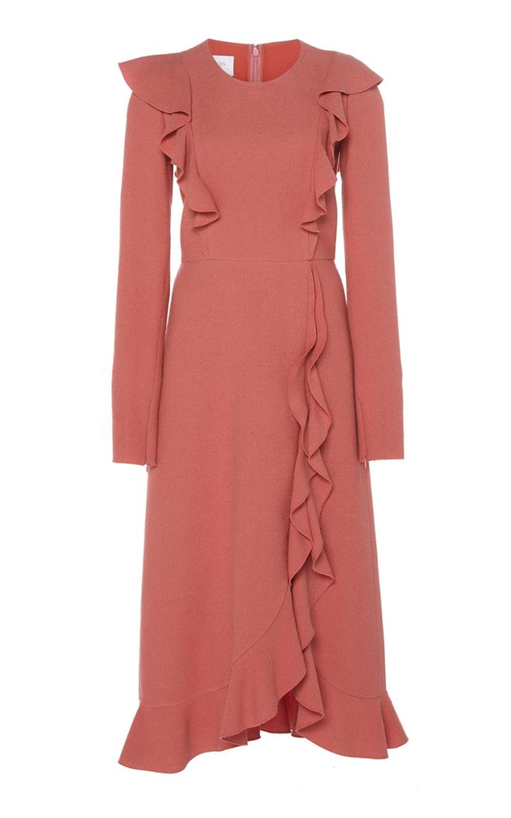Giambattista Valli Ruffle Midi Dress