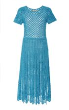 Michael Kors Collection Crewneck Crochet Dress