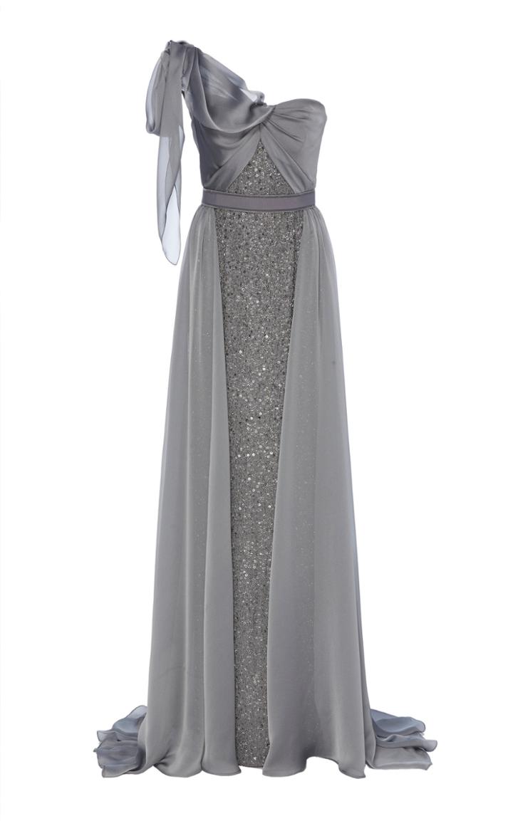 Jenny Packham Ophelia Sequin One Strap Gown