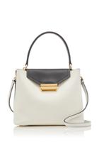 Prada Two-tone Textured-leather Top Handle Bag
