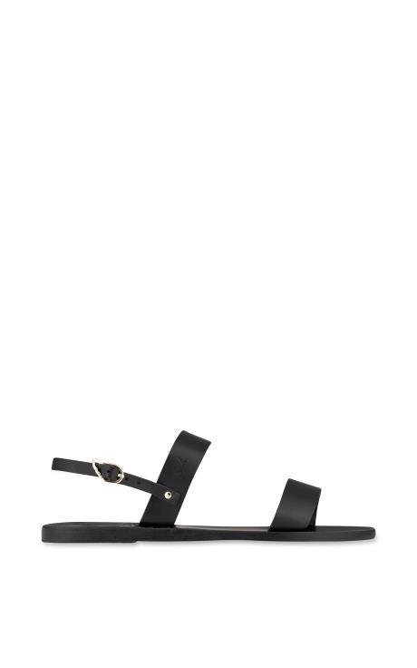 Preorder Ancient Greek Sandals Clio Sandal In All Black
