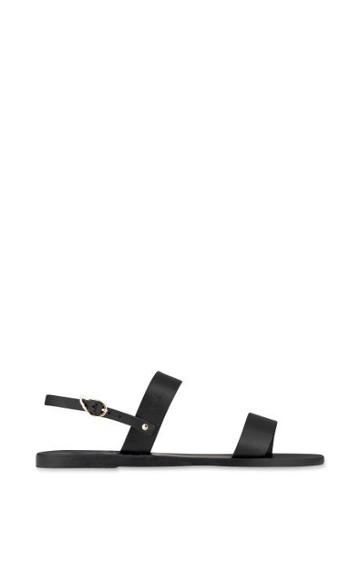 Preorder Ancient Greek Sandals Clio Sandal In All Black