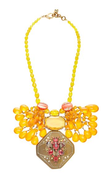 Lulu Frost One-of-a-kind Citrine Glass Bead Necklace