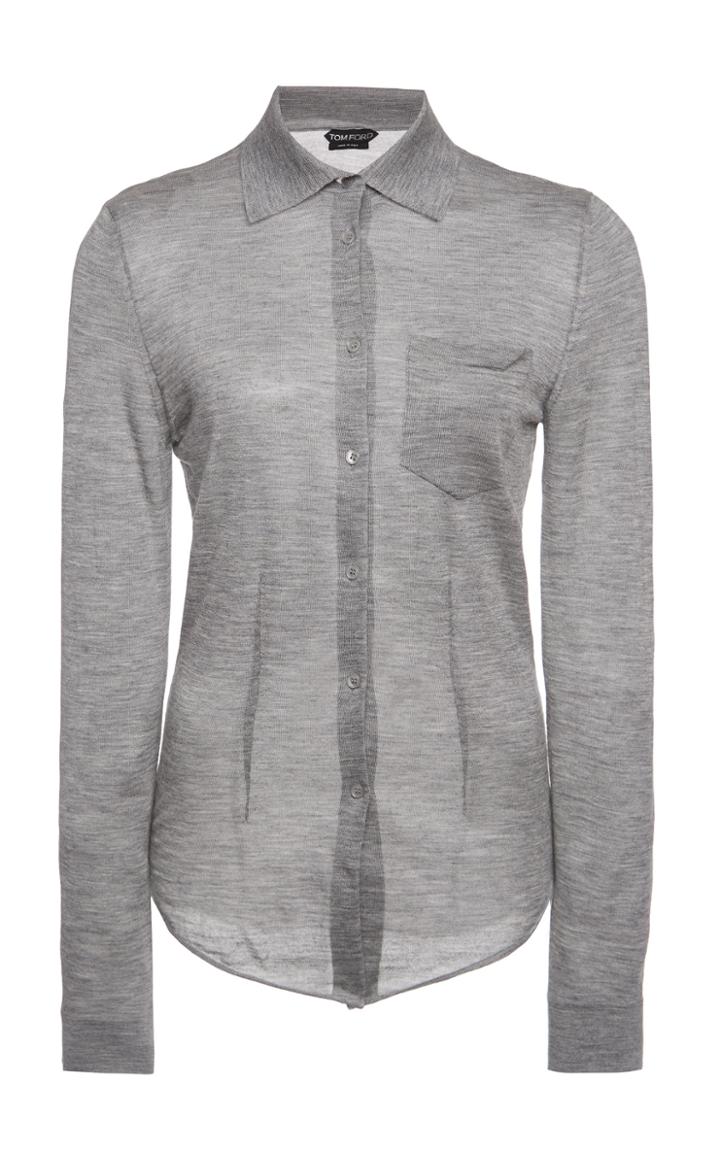 Moda Operandi Tom Ford Cashmere-blend Knit Shirt