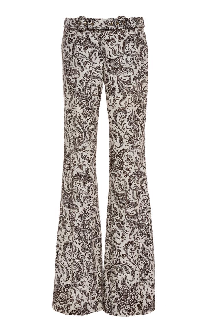 Zimmermann Zippy Rocker Paisley Linen Pants