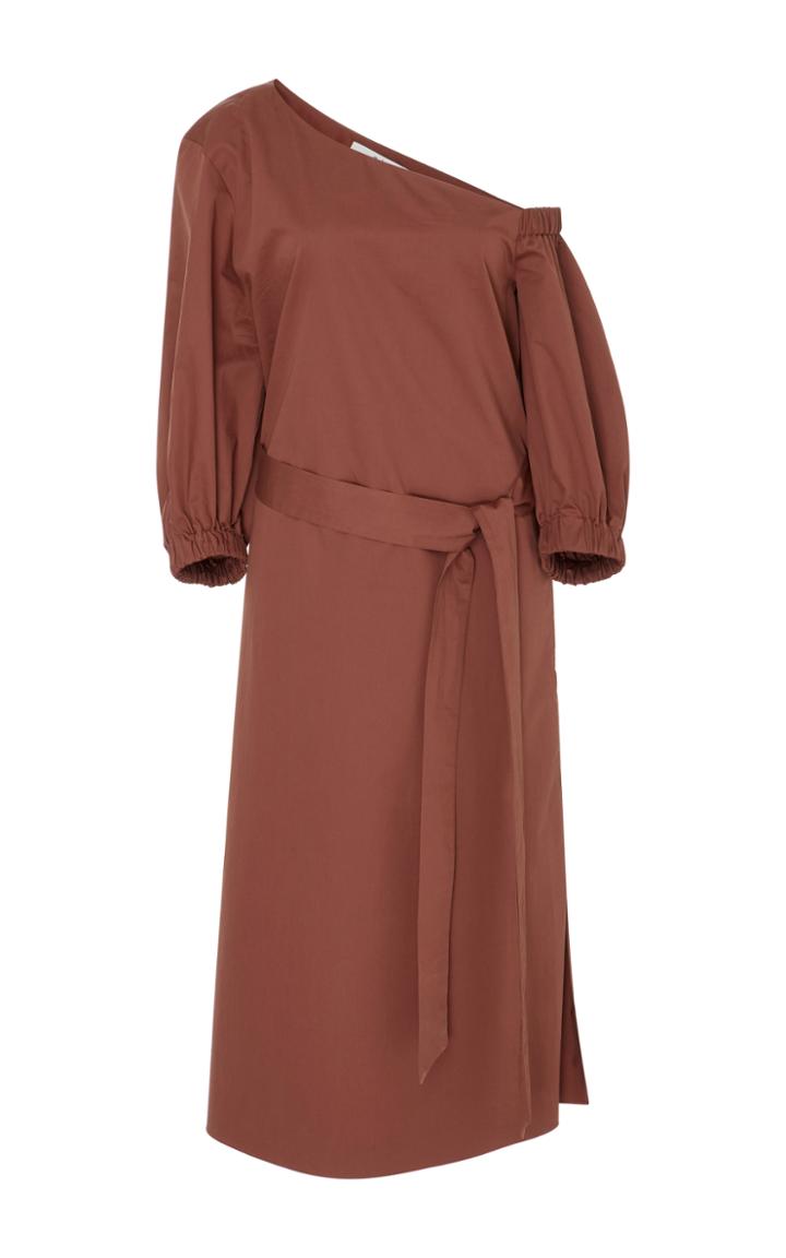 Tibi Asymmetric Cotton Dress