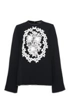 Andrew Gn Lace Embroidered Long Sleeve Shirt