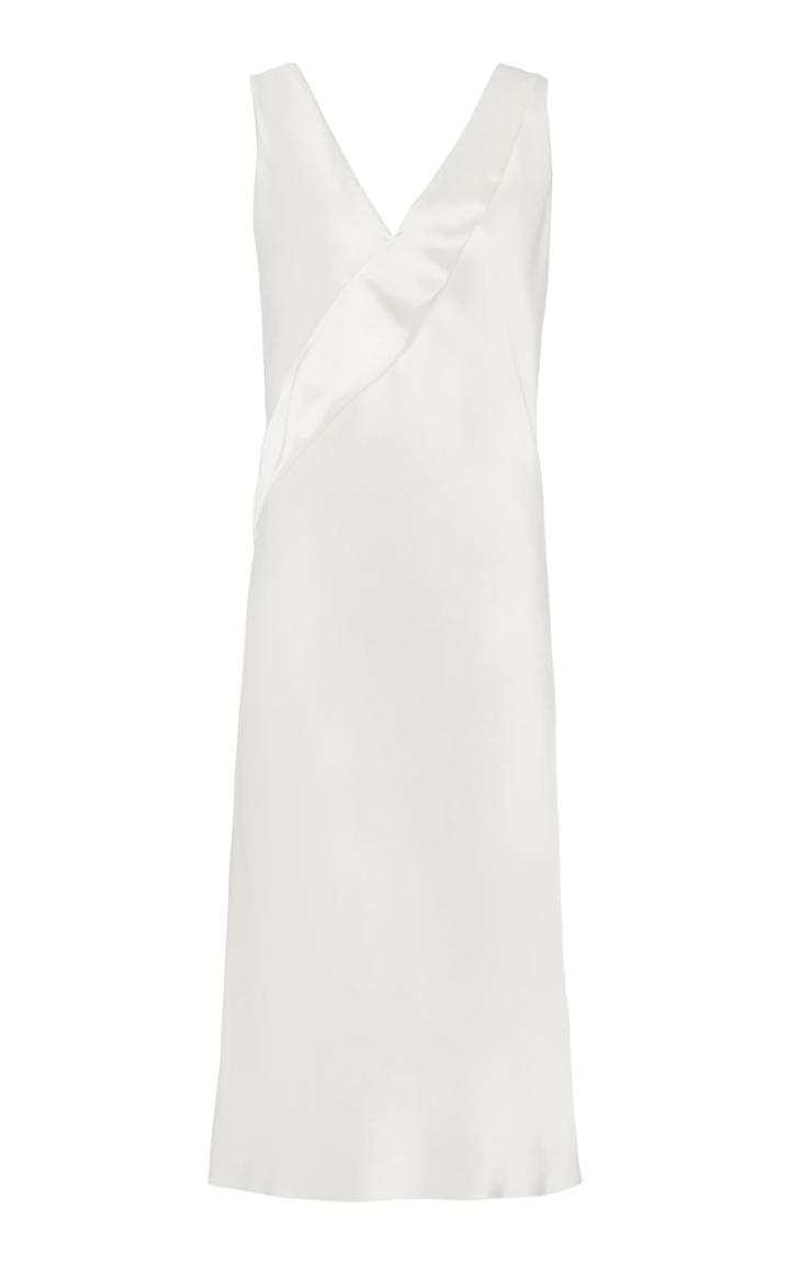 Moda Operandi Helmut Lang Sash-detailed Duchess Satin Dress Size: 0