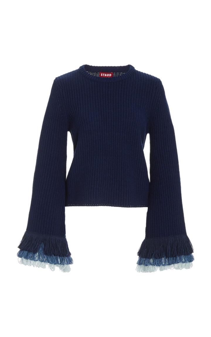 Moda Operandi Staud Rip Fringe Knit Top
