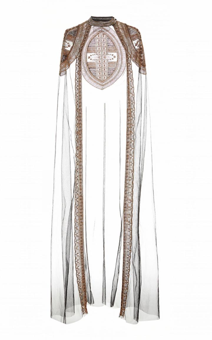 Moda Operandi Cucculelli Shaheen Patch Platinum Cape