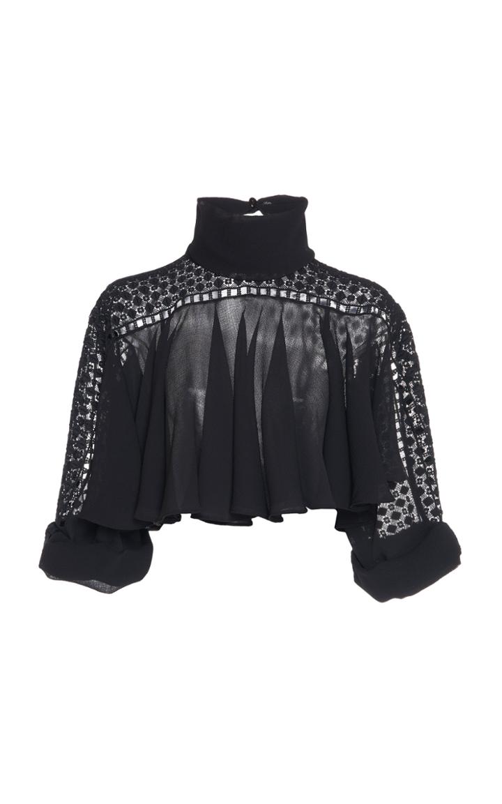 Philosophy Di Lorenzo Serafini Turtleneck Chiffon Blouse