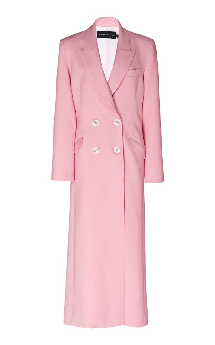 Moda Operandi Michael Lo Sordo Wool Maxi Trench Coat Size: 6