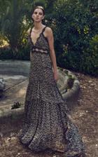 Moda Operandi Costarellos Farah Lace-trimmed Leopard-print Chiffon Gown