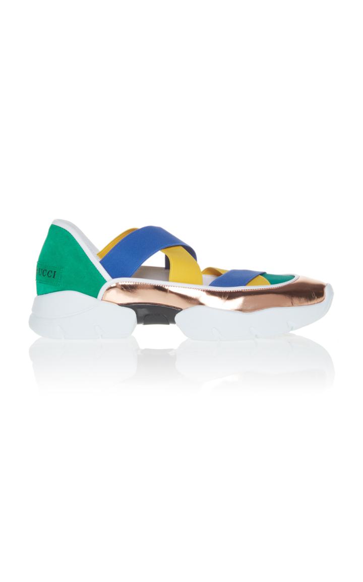 Emilio Pucci Metallic Banded Sneaker