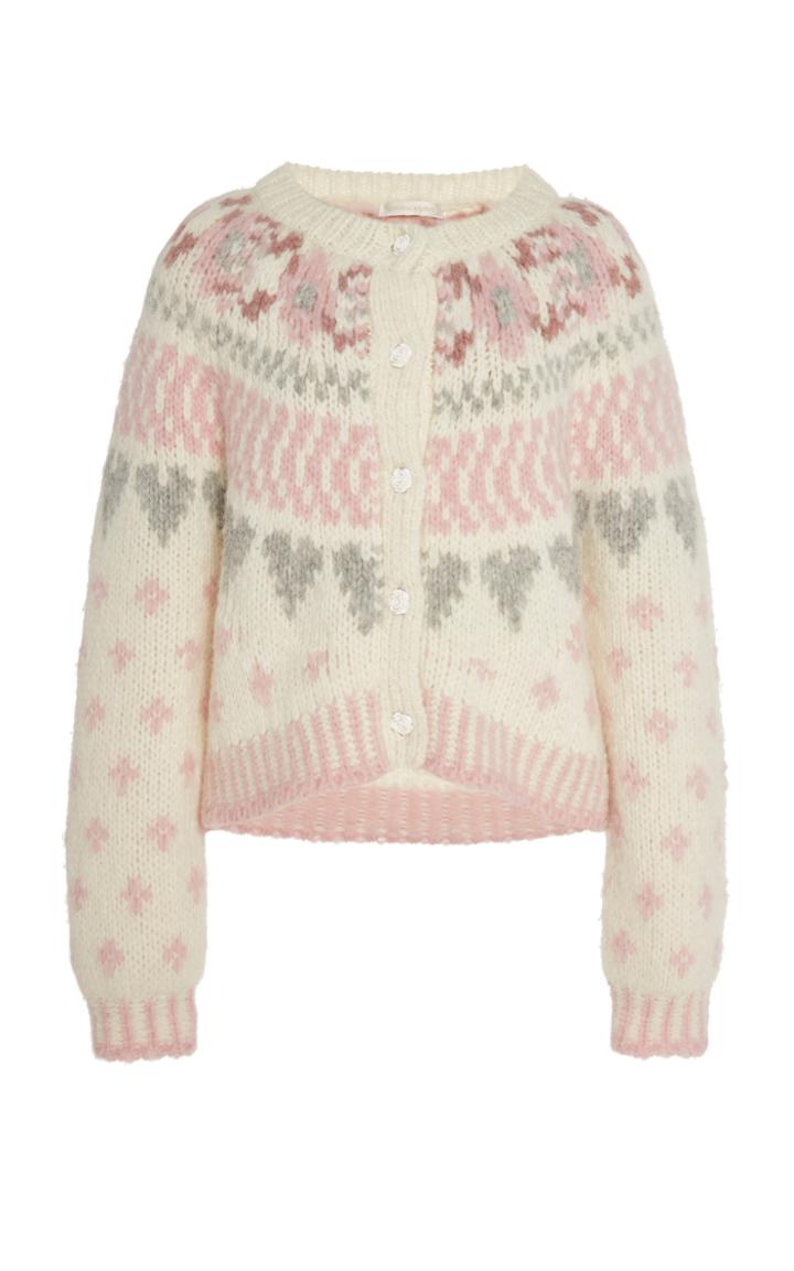 Loveshackfancy Jamie Printed Knit Sweater