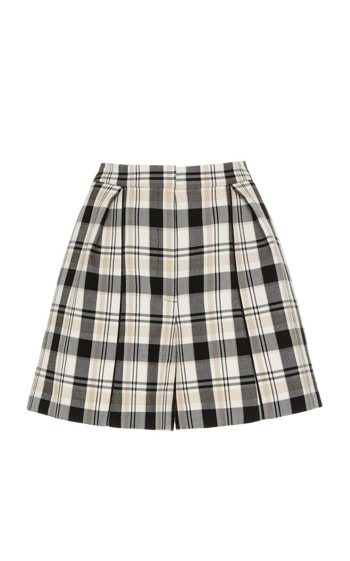 Moda Operandi Carolina Herrera Wide-leg High-waisted Cotton Shorts Size: 0