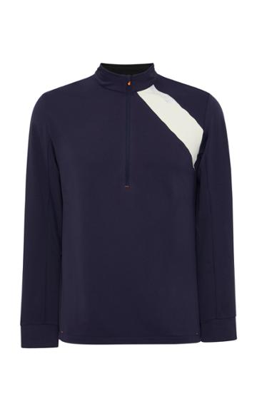 Soar Running Striped Stretch-knit Track Jacket
