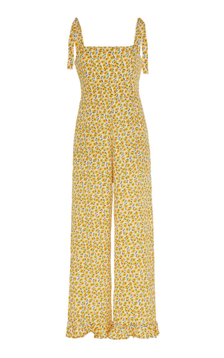 Faithfull The Brand Frankie Floral-print Cropped Jumpsuit