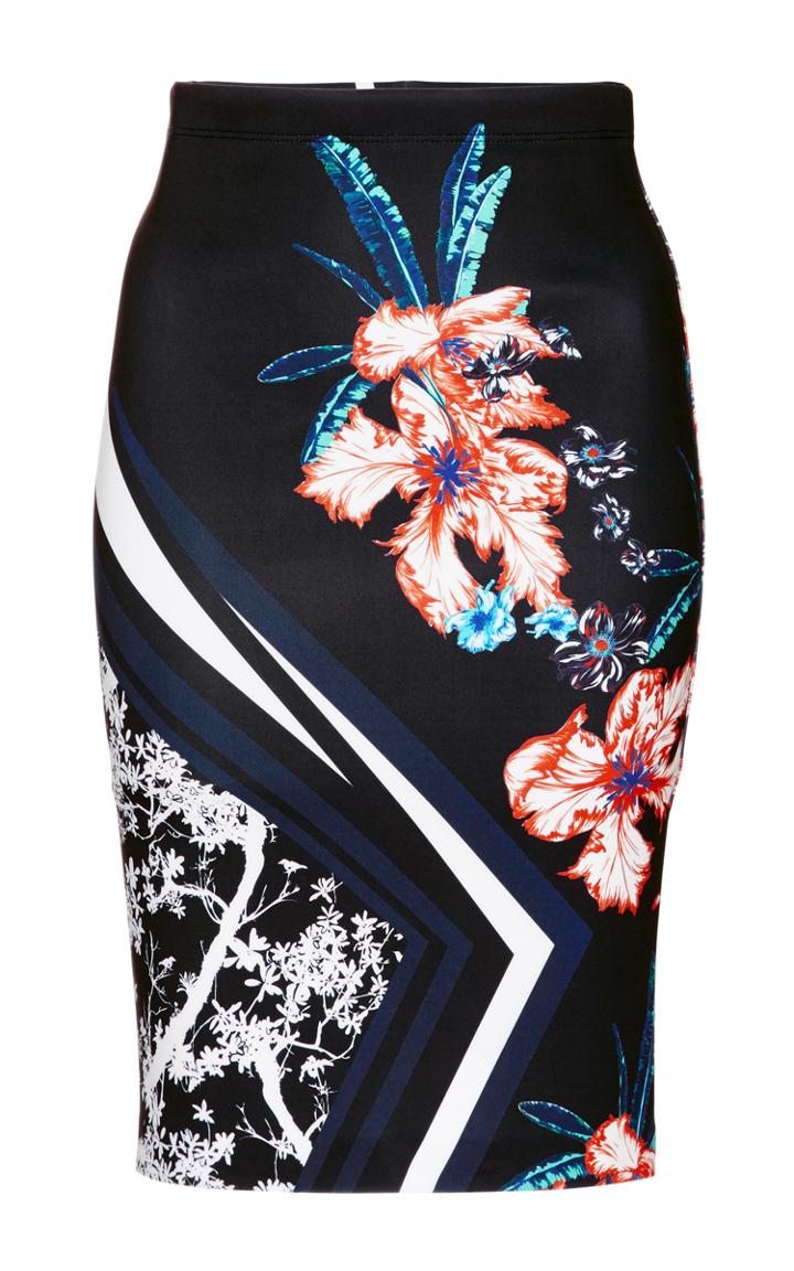 Clover Canyon Modern Romance Fitted Midi Skirt