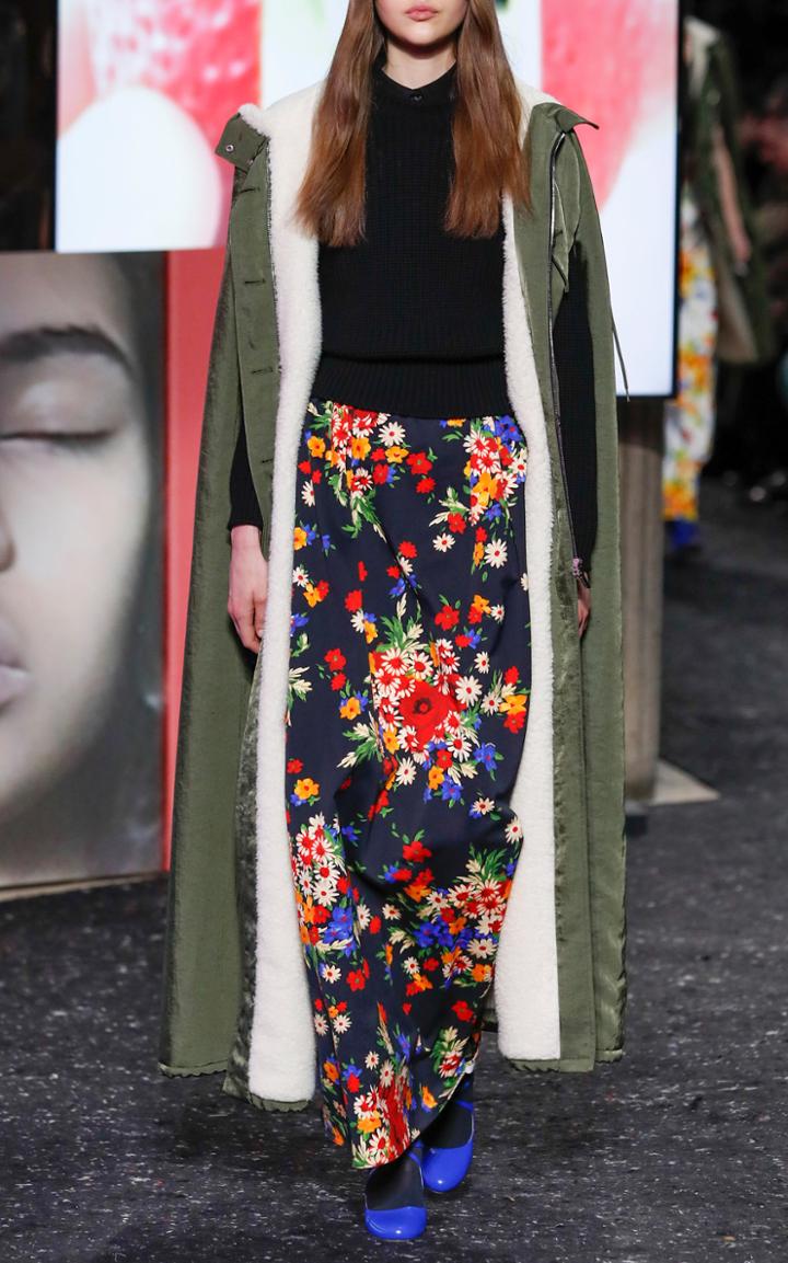 Miu Miu Floral Maxi Skirt