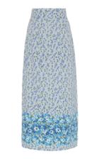 Luisa Beccaria Floral Midi Skirt