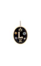 Moda Operandi Marlo Laz Enamel Initial Coin Necklace