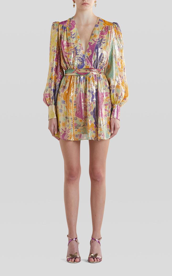 Moda Operandi Etro Silk Printed Mini Dress