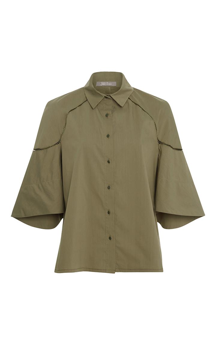 Lela Rose Stitch Detail Shirt