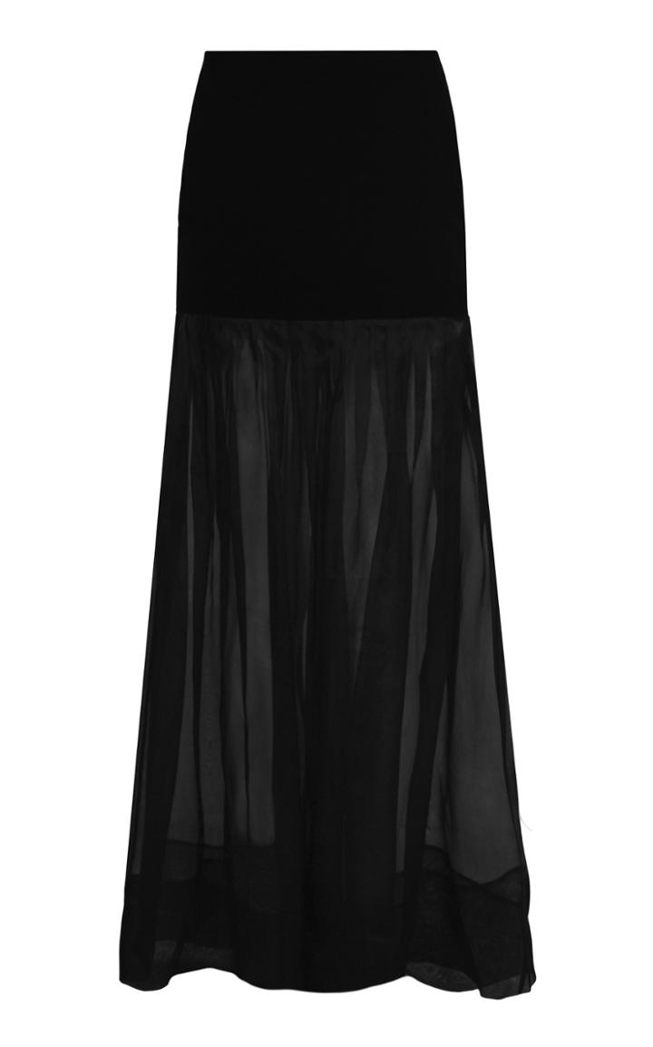 George Keburia Pleated Tulle Skirt