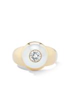 Moda Operandi W.rosado 18k Rose Gold Pearl Id Diamond Ring