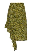 Rokh Patterned Georgette Midi Skirt