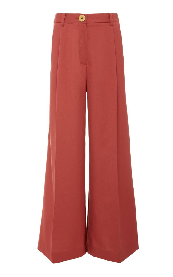 Moda Operandi Bouguessa Two-tone High Waisted Wide Leg Pants Size: Xs