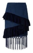 Patbo Crochet Fringe Mini Skirt