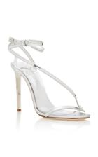 Oscar De La Renta Romy Metallic Leather Sandals