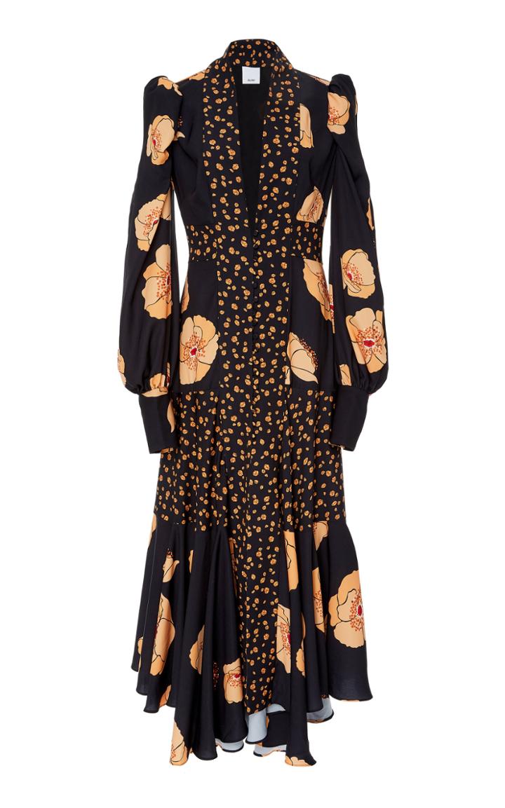 Acler Elton Flared Hem Maxi Dress