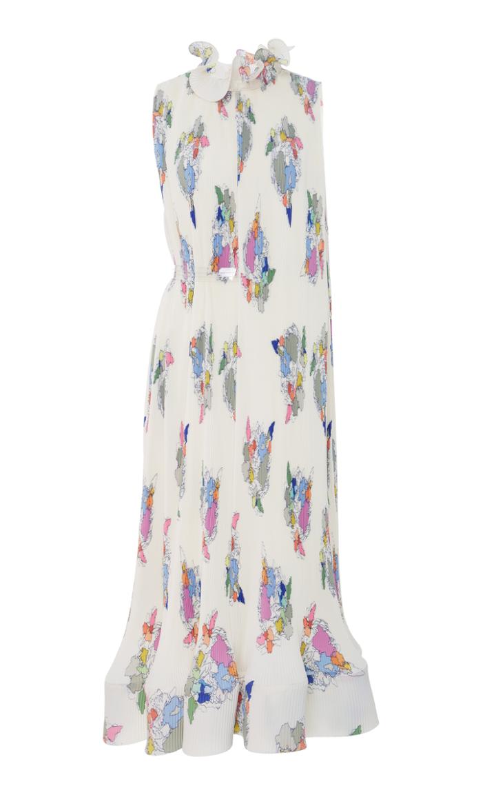Tibi Sleeveless Pleat Dress