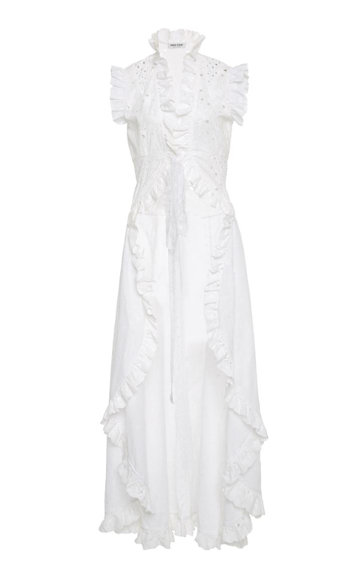 Nina Tiari Eyelet Duster Vest