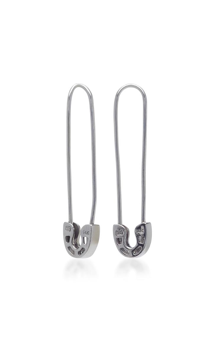 Sydney Evan Safety Pin Earrings