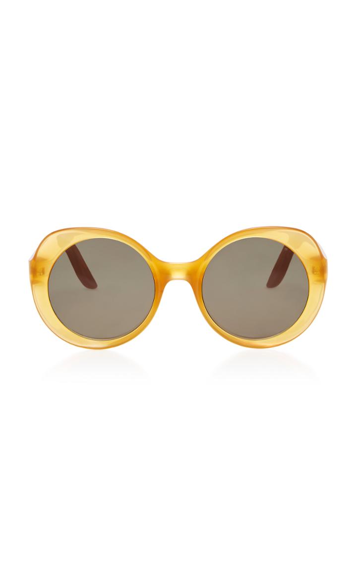 Lapima Carlota Oversized Round-frame Sunglasses